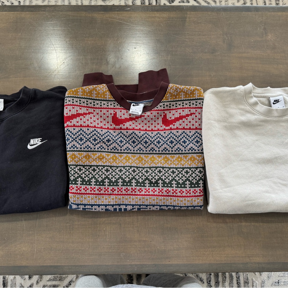 Nike Men’s Crewneck Sweater Bundle